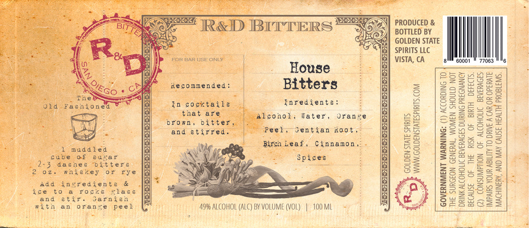 House Bitters by R&D Bitters Co