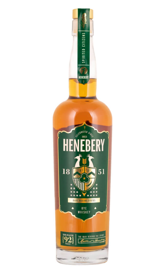 Henebery Rye Whiskey 92 Proof 750 ml.